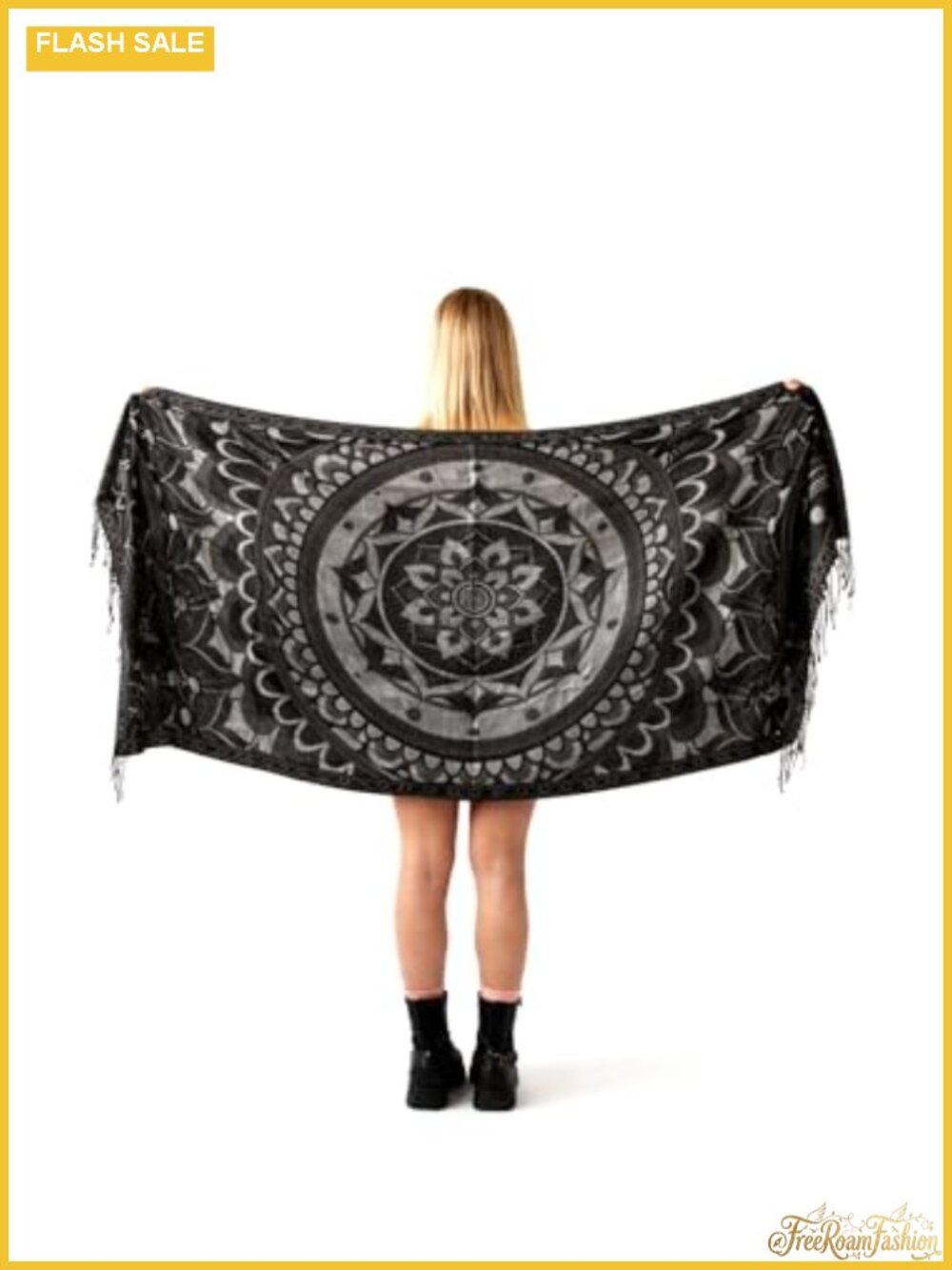 Viscose Acrylic Pashmina Shawl Fringe Paisley Festival Wrap Blanket